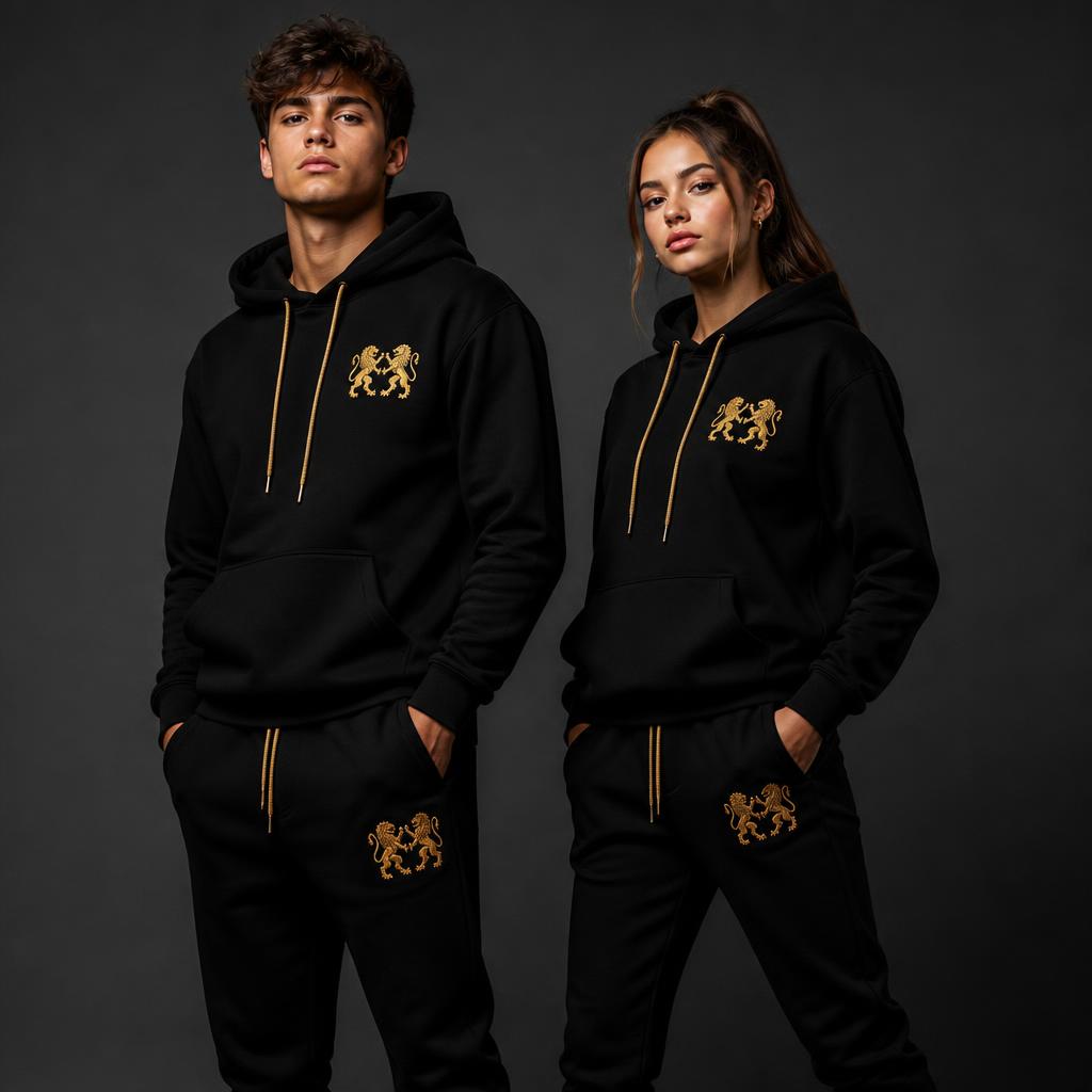 Conjunto Moletom Lions — Black Reign