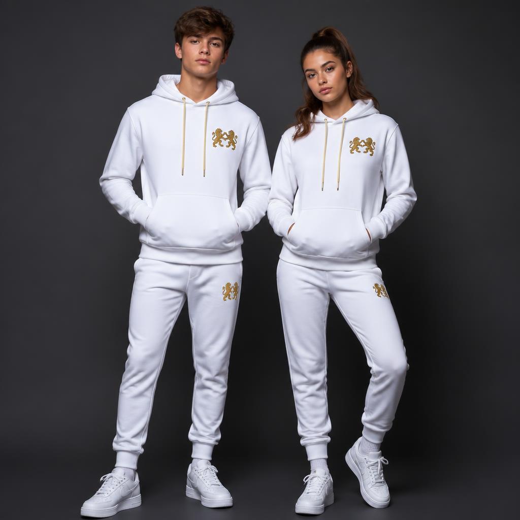 Conjunto Moletom Lions — Pure White